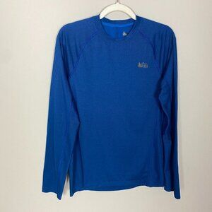 REI Long Sleeve Blue Shirt Mens Small